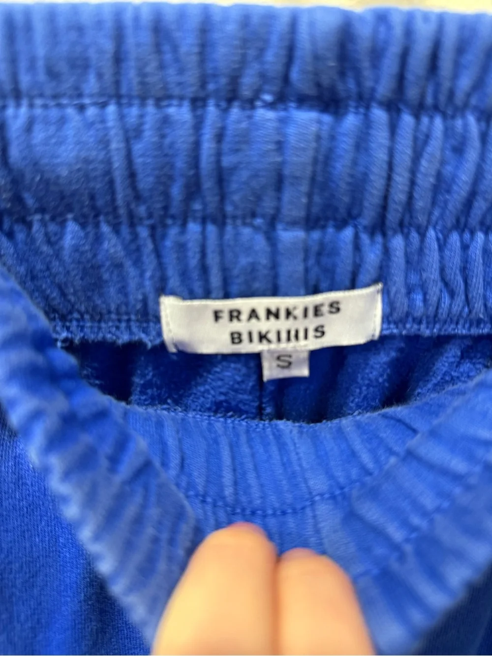 Frankie's Bikinis cobalt blue matching sweat set